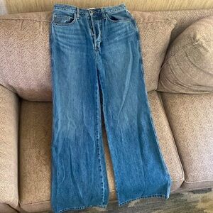 Dark washed wide leg jeans from Favorite Daughter.